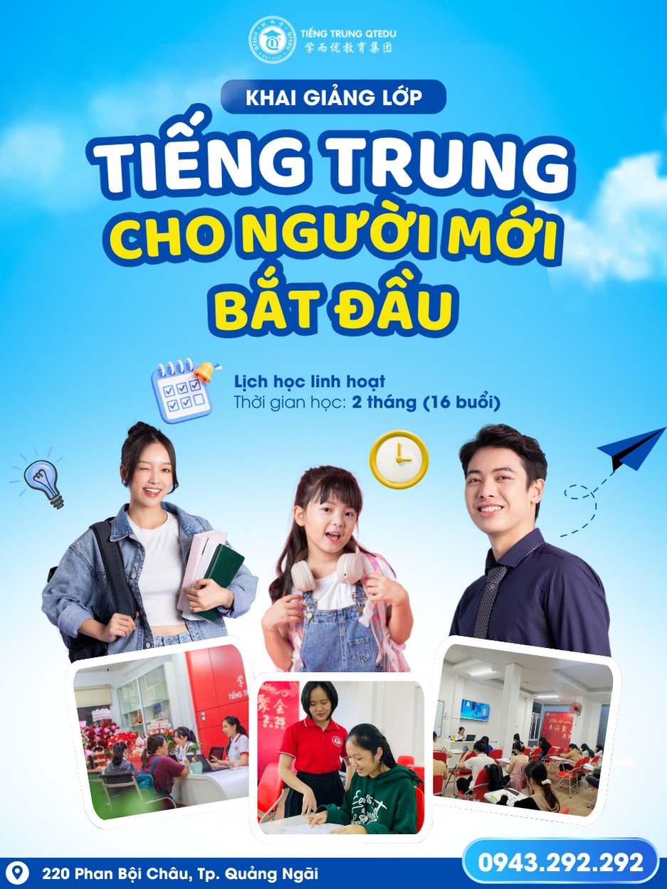 lịch học tiếng trung tháng 5