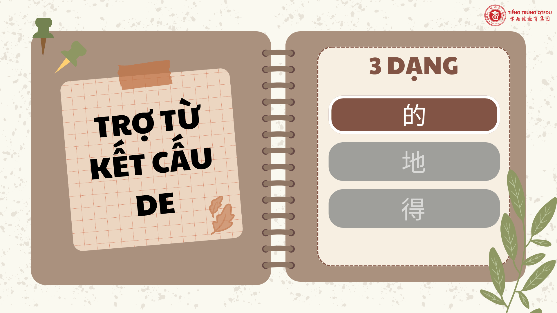 trợ từ kết cấu de