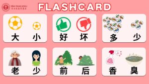 flashcard các cặp từ trái nghĩa tiếng trung cần phải nhớ