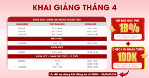 Lịch khai giảng lớp học tiếng trung tháng 4 tại QTEDU Quảng Ngãi