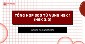 tổng hợp 300 từ vựng HSK 1 theo hệ HSK 3.0 cơ bản