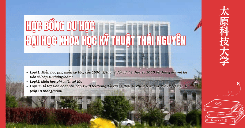 Học bổng đại học khoa học kỹ thuật thái nguyên