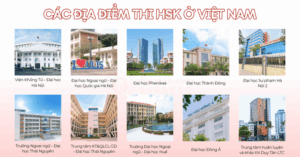 Các địa điểm thi HSK ở Việt Nam