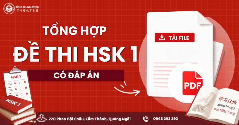 Tổng hợp đề thi hsk 1 có đáp án và file nghe