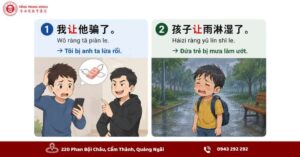 Ví dụ câu bị động trong tiếng Trung